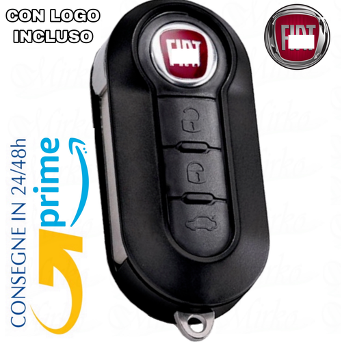 Guscio Scocca Ricambio Chiave Telecomando Compatibile con Fiat 500L Punto Evo Panda Lancia Musa Ypsilon