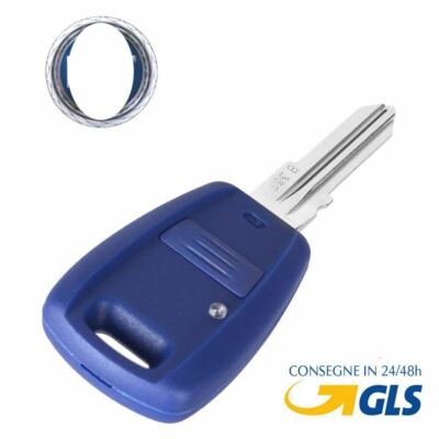 Guscio Cover Chiave Compatibile Per Fiat Doblò Ricambio 1 Tasto Telecomando Auto Senza Logo