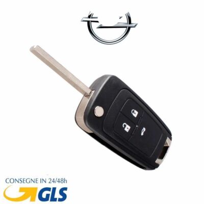 Guscio Cover Chiave Telecomando Compatibile Per Opel Astra Zafira Meriva Corsa Mokka Ricambio Scocca 2 Tasti Senza Lama