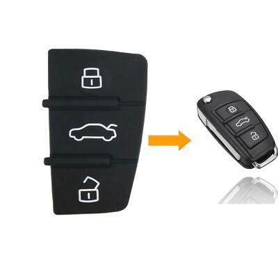 Tasti Di Ricambio In Gomma Per Guscio Chiave Audi Compatibili Con Modelli A1 A3 A4 A6 A8 Q5 Q7 TT S-Line RS