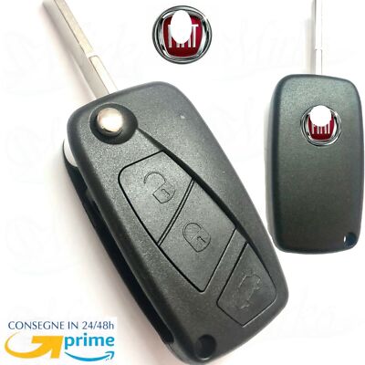 Guscio Cover Chiave Telecomando 3 Tasti Compatibile Con Grande Punto Bravo Ducato Scocca Ricambio Auto
