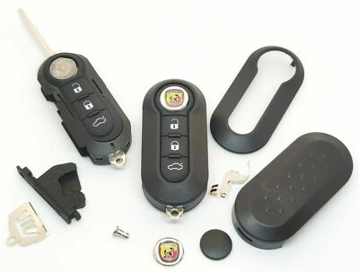 Kit Completo Guscio Telecomando Chiave Fiat Punto e Abarth 500 595 695 Ricambio Originale
