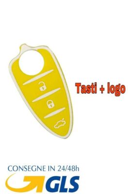Gommino Ricambio Giallo Per Telecomando 3 Tasti Compatibile Con Chiave Alfa Romeo Giulietta E Mito