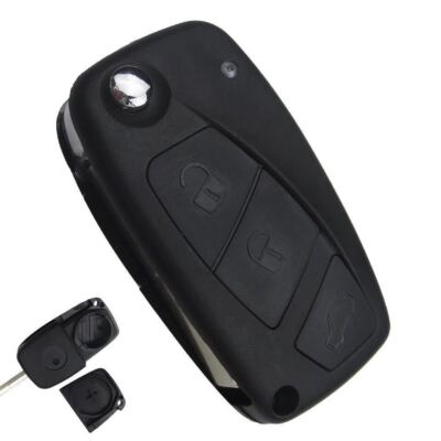 Guscio Cover Chiave Compatibile Fiat 3 Tasti Per Grande Punto Panda Stilo Bravo - Ricambio Telecomando Qualità Premium