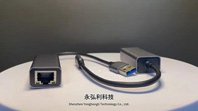 Adattatore Ethernet Gigabit 1000Mbps USB Tipo-C e USB 3.0 In Alluminio Scheda di Rete Esterna LAN Plug and Play per PC Laptop Tablet e Console