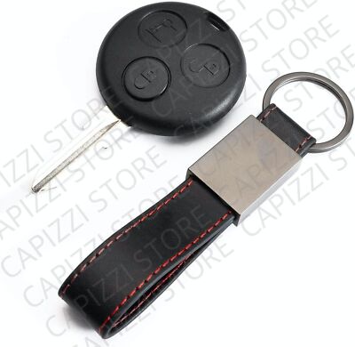 Guscio Scocca Chiave Telecomando Compatibile Con Smart Fortwo 450 Coupe Roadster Crossblade Ricambio 3 Tasti