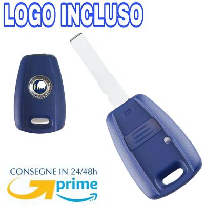 Guscio Chiave Cover Compatibile Con Fiat Punto Stilo Panda Idea - Scocca Ricambio 1 Tasto Con Lama Piatta Inclusa