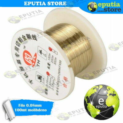 Filo In Molibdeno 100 Metri Professionale 0.08mm Per Separazione Vetro LCD E Touchscreen Smartphone