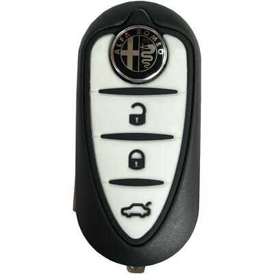 Guscio Cover Chiave Telecomando 3 Tasti Compatibile Con Alfa Romeo Mito E Giulietta Colore Nero Ricambio Scocca Protettiva