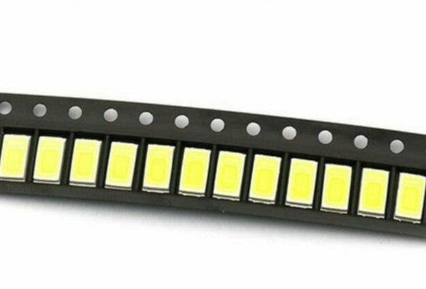 Kit 10 Pezzi LED SMD 5630 5730 Retroilluminazione TV Universale Compatibile Samsung LG 2W 3V Bianco Freddo