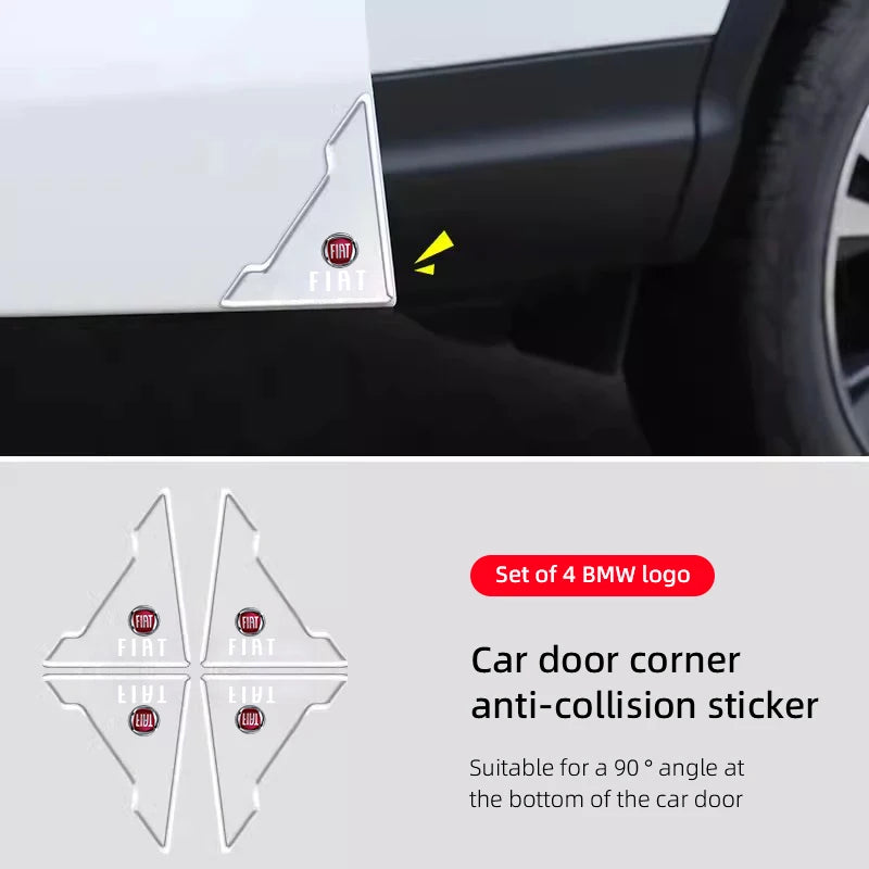 Protezioni Angolo Auto in Gomma Siliconica per Esterni 4 pezzi
