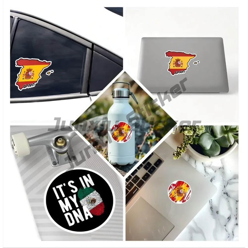 Adesivo Bandiera Danimarca in PVC per Auto 5 pezzi adesivi creativi personalizza