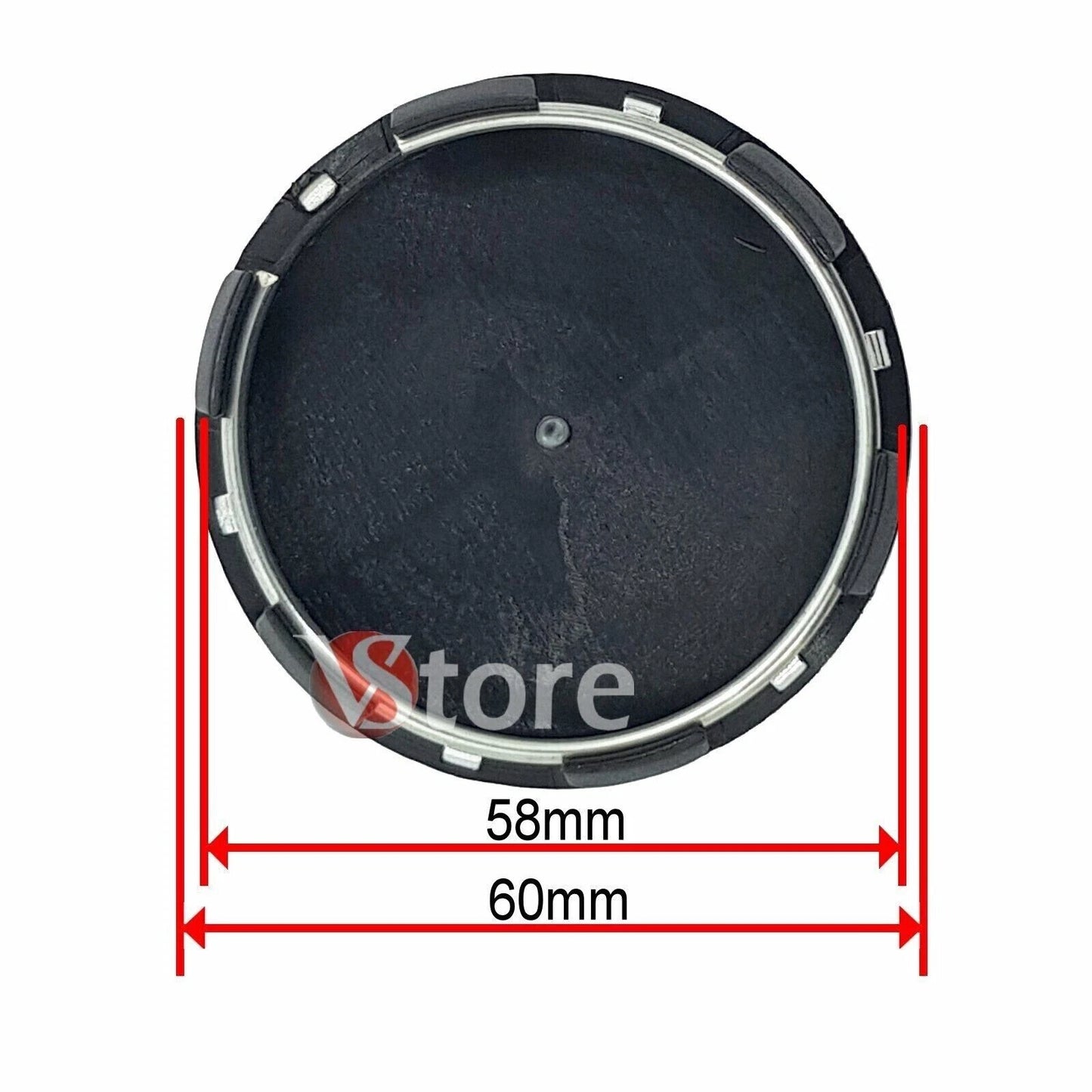 Set 4 Tappi Coprimozzo 60mm Compatibili Con Mercedes Classe A B C D E In ABS Di Alta Qualità