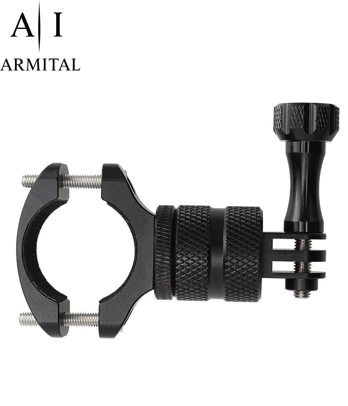Supporto Manubrio Moto e Bici per Action Cam Rotazione 360 Gradi in Alluminio
