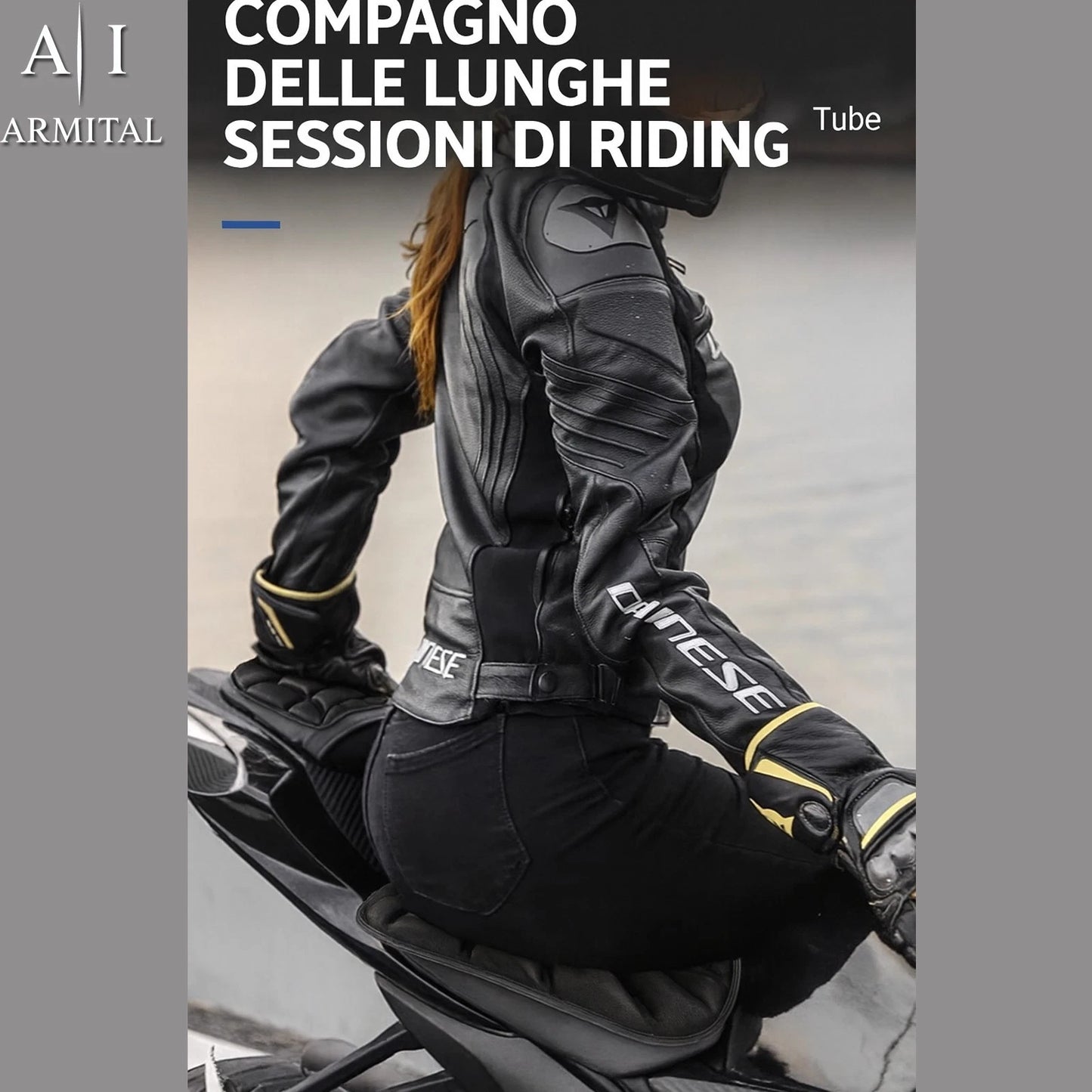 Cuscino Sella Moto 3D Gel Universale Traspirante Ergonomico Antiscivolo