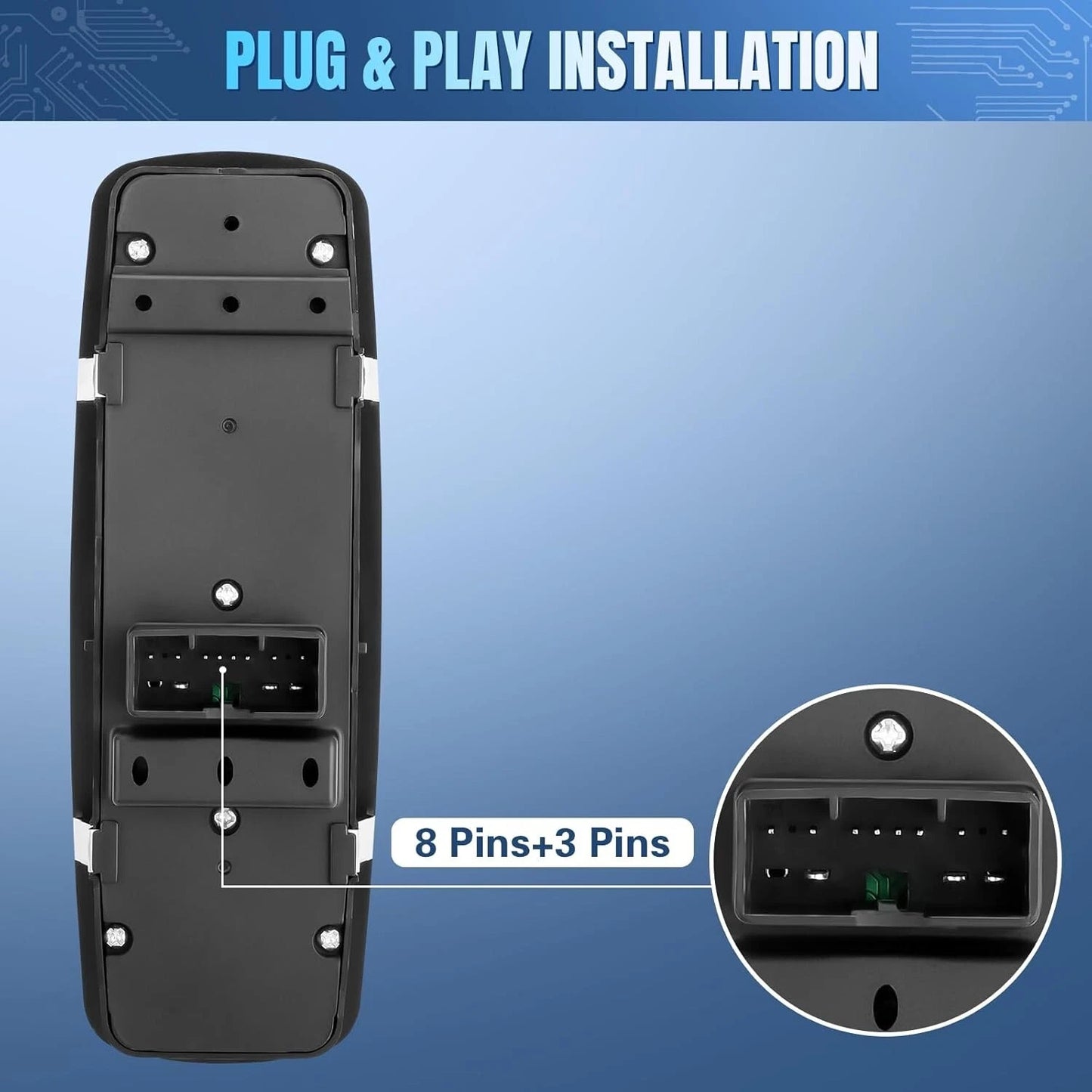 Pulsantiera Alzacristalli Fiat Freemont Chrysler 300 Dodge Journey Ram 3+8 Pin