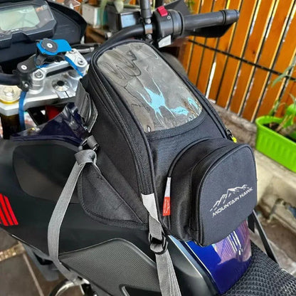 Borsa Serbatoio Moto Magnetica Universale Porta Cellulare in Tessuto Oxford
