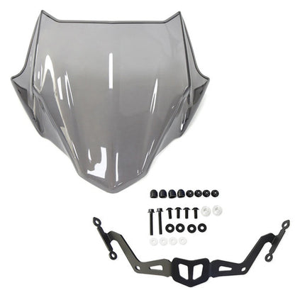 Parabrezza Anteriore Yamaha MT-03 MT-25 2020-2025 Cupolino Moto Grigio Nero
