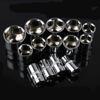Set 12 Chiavi a Bussola con Cricchetto per Manutenzione Moto Bici e Auto