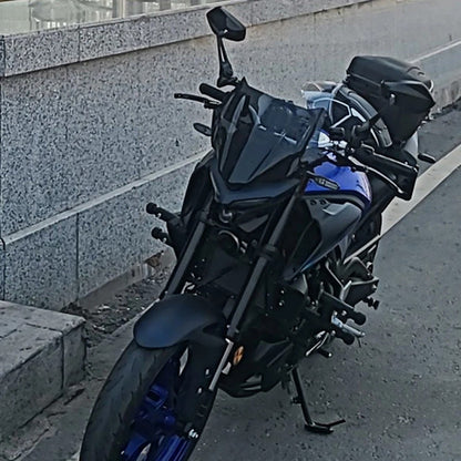 Parabrezza Anteriore Yamaha MT-03 MT-25 2020-2025 Cupolino Moto Grigio Nero