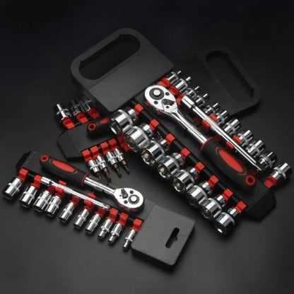 Set Chiavi a Bussola 12 Pezzi per Moto e Bici con Cricchetto e Bussole 4-13mm