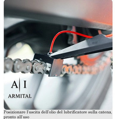 Applicatore Lubrificante Catena Moto Strumento Professionale per Manutenzione Pulizia e Lubrificazione di Precisione Senza Sprechi Universale