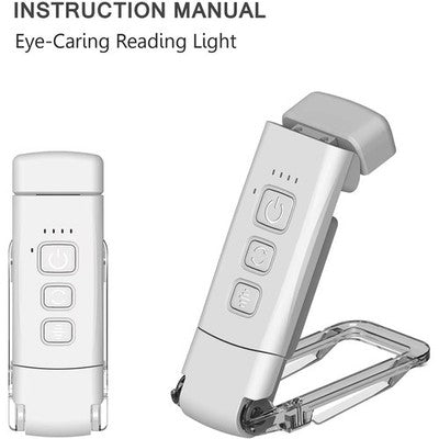 Lampada Da Lettura LED Portatile Ricaricabile USB Con Clip Per Libri E Scrivania Luce Dimmerabile Senza Fili