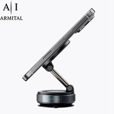 Supporto Auto Magnetico MagSafe Pieghevole con Ventosa a Vuoto N52 Rotazione 360 Gradi Universale per Smartphone e iPhone