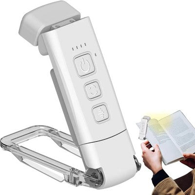 Lampada Da Lettura LED Portatile Ricaricabile USB Con Clip Per Libri E Scrivania Luce Dimmerabile Senza Fili