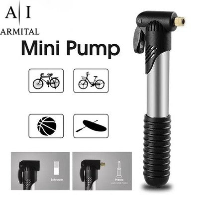 Mini Pompa Portatile Per Bicicletta 70 PSI In Alluminio Valvola Presta E Schrader Per MTB E Bici Da Corsa Compatta E Leggera