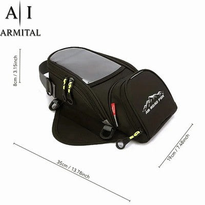 Borsa Da Serbatoio Moto Impermeabile Con Porta Cellulare Touch Screen Universale In Tessuto Oxford Ad Alta Resistenza
