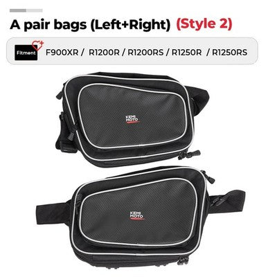 Borse Interne Laterali Per Moto Touring Compatibili Con Serie R R1200RS R1250RS R1100GS E Modelli RT - Coppia Di Borse Da Viaggio Espandibili In Tessuto Impermeabile