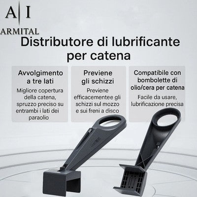 Applicatore Lubrificante Catena Moto Strumento Professionale per Manutenzione Pulizia e Lubrificazione di Precisione Senza Sprechi Universale
