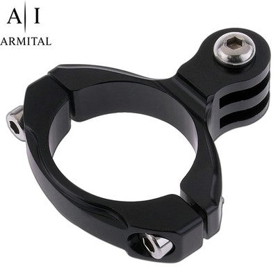 Supporto Manubrio Professionale in Alluminio per Action Cam Compatibile con GoPro Hero 12 11 10 9 Attacco Universale per Bicicletta Moto e MTB Stabile e Resistente