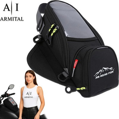 Borsa Da Serbatoio Moto Impermeabile Con Porta Cellulare Touch Screen Universale In Tessuto Oxford Ad Alta Resistenza