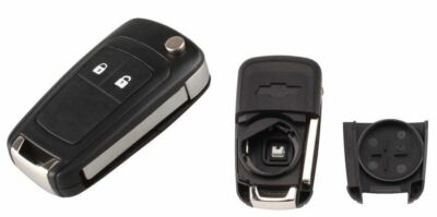 Guscio Chiave Telecomando Compatibile Con Chevrolet Cruze Aveo Spark Captiva Scocca Ricambio 2 Tasti Senza Elettronica
