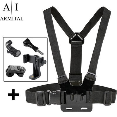 Supporto Pettorale Regolabile Universale Per Smartphone E Action Cam Compatibile Con GoPro Hero 12 11 10 9 Fascia Toracica Professionale Per Riprese In Prima Persona