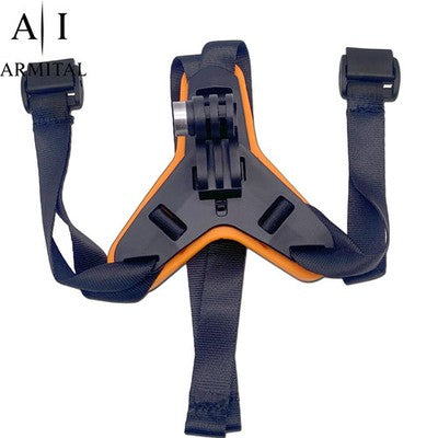 Supporto Mentoniera Universale Per Casco Integrale Con Attacco Per Action Cam Riprese POV Stabili Con Base Antiscivolo E Cinghia Regolabile