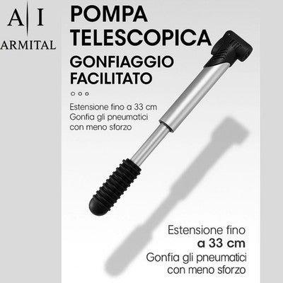 Mini Pompa Portatile Per Bicicletta 70 PSI In Alluminio Valvola Presta E Schrader Per MTB E Bici Da Corsa Compatta E Leggera