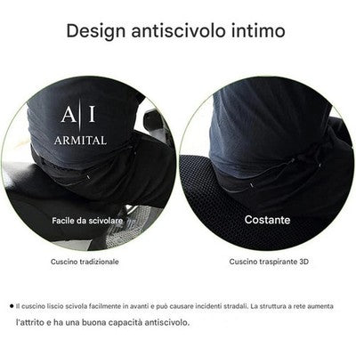 Coprisella Moto Universale In Rete 3D Traspirante Antiscivolo Protezione UV Comfort Honeycomb Taglie M L