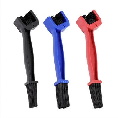 Spazzola Professionale Pulizia Catena Moto e Bici In Nylon ABS Design Ergonomico Tre Lati Universale Per Manutenzione Trasmissione