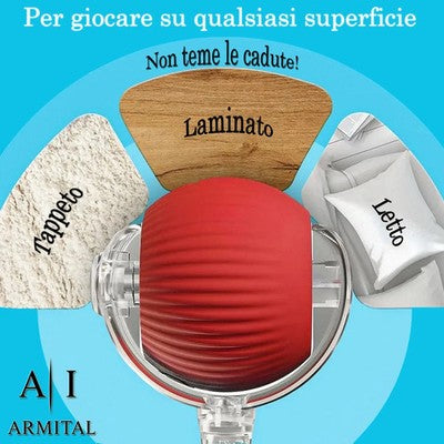Pallina Intelligente Interattiva Per Cani E Gatti Ricaricabile USB-C Gioco Elettrico Con Sensore Evita Ostacoli Silenzioso
