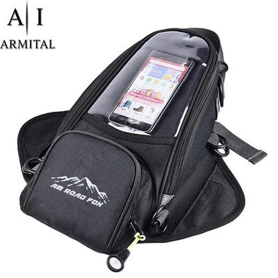 Borsa Da Serbatoio Moto Impermeabile Con Porta Cellulare Touch Screen Universale In Tessuto Oxford Ad Alta Resistenza