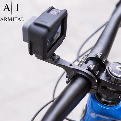 Supporto Manubrio Professionale in Alluminio per Action Cam Compatibile con GoPro Hero 12 11 10 9 Attacco Universale per Bicicletta Moto e MTB Stabile e Resistente