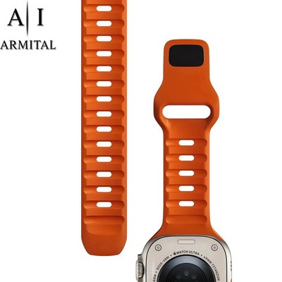 Cinturino Sportivo In Silicone Traspirante Per Apple Watch Serie 1-11 SE Ultra 2 Maglia Forata Anallergica 38-49mm