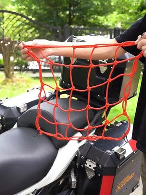Rete Elastica Ragno Universale Per Moto E Scooter Portacasco E Bagagli Con 6 Ganci Antigraffio Regolabili 30x30cm