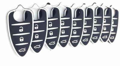 Gommino Ricambio 3 Tasti Per Telecomando Chiave Compatibile Con Alfa Romeo Mito E Giulietta In Silicone Soft Touch