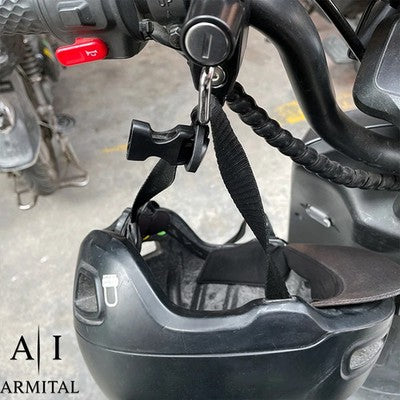 Lucchetto Sottosella Universale per Casco Moto e Scooter in Lega di Alluminio con Doppia Chiave - Antifurto Leggero e Resistente alla Ruggine