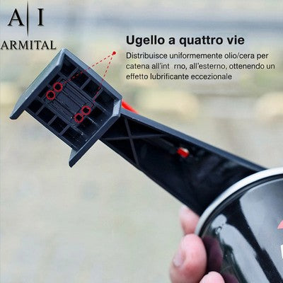 Applicatore Lubrificante Catena Moto Strumento Professionale per Manutenzione Pulizia e Lubrificazione di Precisione Senza Sprechi Universale