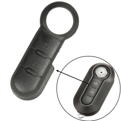 Tastierino In Gomma Ricambio 3 Tasti Compatibile Con Telecomando Chiave Fiat 500 L X Panda Punto Bravo E Lancia Y